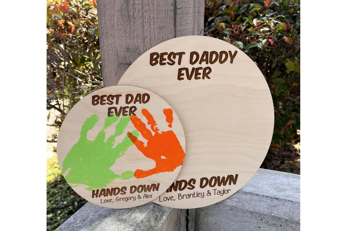 DIY Round Wood Sign - Personalize title and names