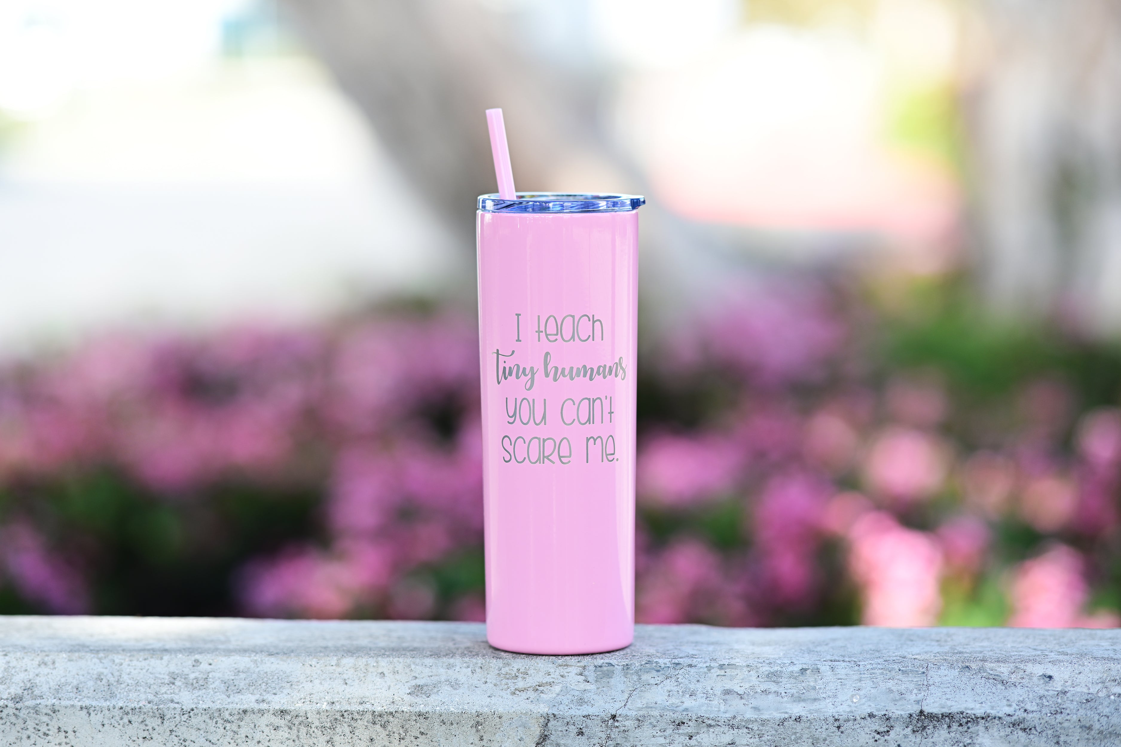 Personalized Tiny Human Tamer Tumbler - Pink Posh Co