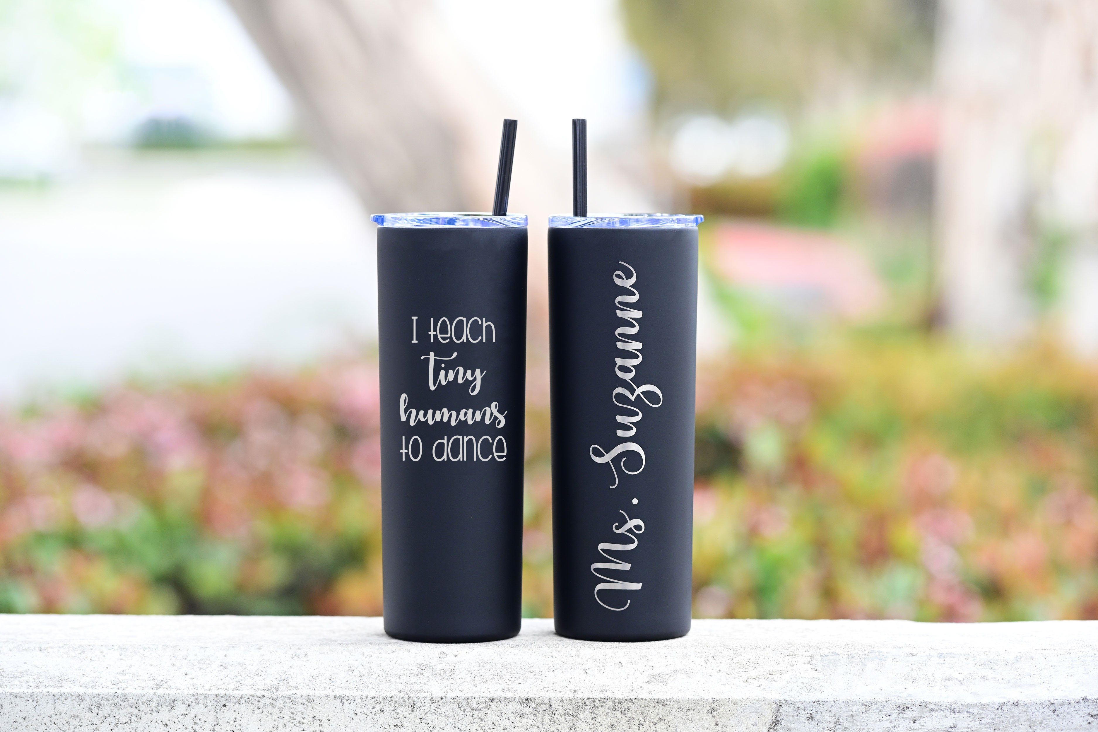 Personalized Tiny Human Tamer Tumbler - Pink Posh Co